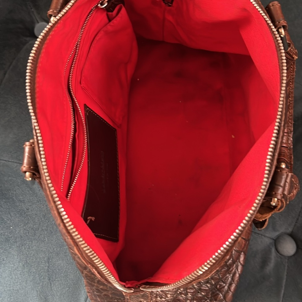 Dooney & Bourke Brown Leather Handbag - Picture 5 of 6